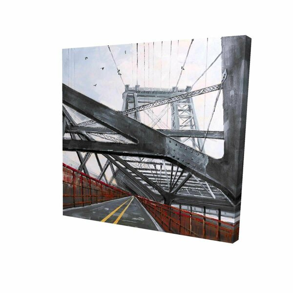 Fondo 16 x 16 in. Bridge Architecture-Print on Canvas FO2786424